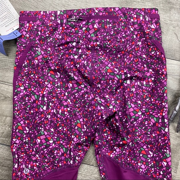 Lululemon purple real quick crop leggings - Picture 6 of 7